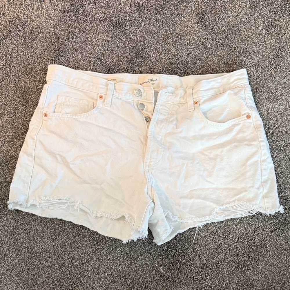 Universal Thread White Jean Shorts for Women